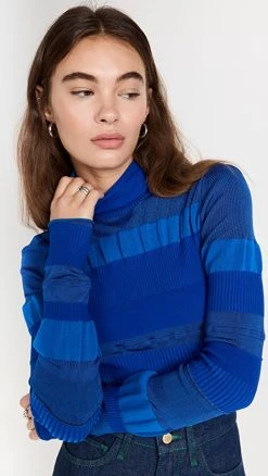 Top 10 😍 Acne Studios Mixed Rib Sweater Blue ✨