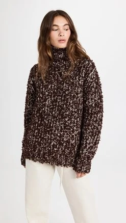 Wholesale 👍 Acne Studios Marled Sweater Chocolate Brown 🎁
