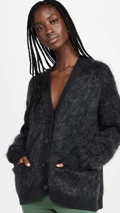 New 👍 Acne Studios Knitwear Cardigan Anthracite Grey ⭐