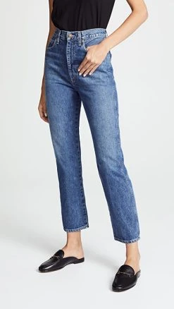 Cheapest ⭐ AGOLDE Pinch Waist High Rise Kick 👖 Jeans Placebo 👏