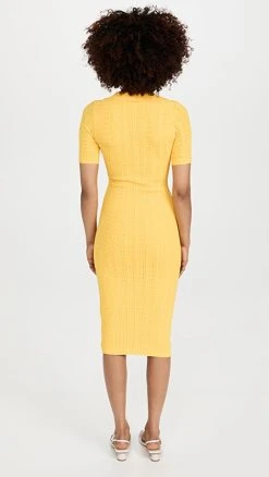 Best Sale ⌛ Adam Lippes Short Sleeve Polo 👗 Dress Citron 🔥 -Veronica Beard Shop alipp3025912895 1644861694800 2 0. UX540 . QL90