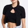 Cheap 😍 Alexander Wang Twinset Hybrid Halter Cardigan Pullover Black 🛒 -Veronica Beard Shop awang438151cd2d 1669828851775 2 0. UX540 . QL90