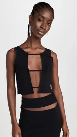 Deals ⌛ Christopher Esber Lattice Tank Black ✨