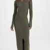 New 🔔 Dion Lee Plaited Merino Rib 👗 Dress Shadow Green/Fatigue 🥰 -Veronica Beard Shop dionl306001de2f 1661961756536 2 0. UX540 . QL90