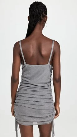 Cheap 🥰 Dion Lee Sheer Multirib Drape Mini 👗 Dress Smoke ⌛ -Veronica Beard Shop dionl3060611233 1661958475021 2 0. UX540 . QL90