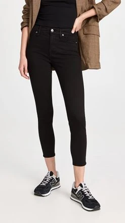 Best Sale 🎁 Good American Good Legs Crop 👖 Jeans Black001 😀