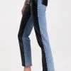 Best Sale ⭐ Jonathan Simkhai STANDARD River High Rise Straight 👖 Jeans Vegan Leather Combo 🤩