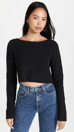 Best deal 🛒 Le Kasha Cannes Cashmere Sweater Black ✨