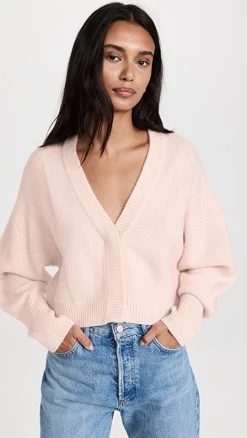Cheap 😉 Le Kasha Accra Cashmere Short Cardigan Light Pink 🔔
