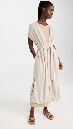 Budget 🧨 Le Kasha Oslo Cashmere Cardigan Light Beige 👍