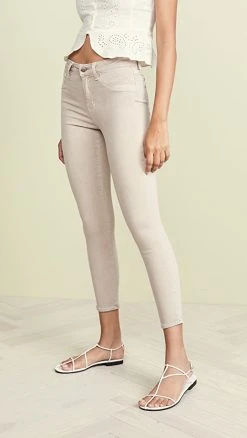 Cheap 👏 L'AGENCE Margot High Rise Skinny 👖 Jeans Biscuit ⭐