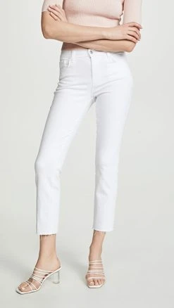 Brand new 👏 L'AGENCE Sada High Rise Crop 👖 Jeans Blanc ⌛