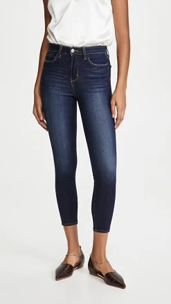 Deals ⌛ L'AGENCE Margot Skinny 👖 Jeans Baltic 👏