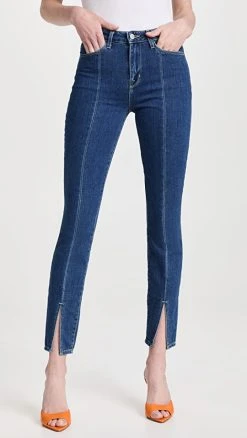 Cheap 😀 L'AGENCE Jyothi Split Ankle 👖 Jeans Durango ⌛