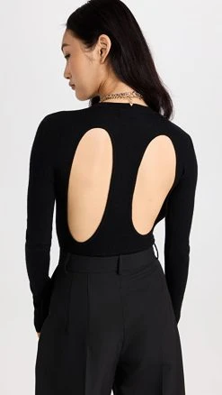 Flash Sale ✔️ LISA YANG Patty Cashmere Bodysuit Black 🔥