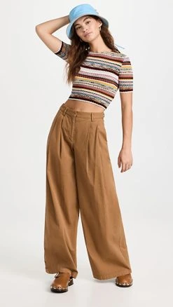 Best Sale 😉 Missoni Short Sleeve Crew Neck Top Multi 🥰