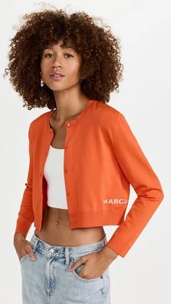 Flash Sale 💯 Marc Jacobs The Cropped Cardigan Dragon Fire 🧨