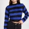 Flash Sale ⭐ Monse Cropped Mohair Sweater Black/Blue ⌛ -Veronica Beard Shop mnsee304091a568 1660937145132 2 0. UX540 . QL90