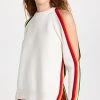 Flash Sale 👍 Monse Rainbow Trim Slit Sleeve Sweater Ivory 🥰 -Veronica Beard Shop mnsee304211a530 1669070003298 2 0. UX540 . QL90