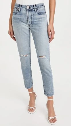 Best reviews of 🥰 MOUSSY VINTAGE Mv Maverick Tapered-Mid 👖 Jeans Light Blue 🌟