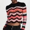 Flash Sale 😉 Philosophy Di Lorenzo Serafini Cropped Knit Sweater Fantasy Print Black 🔔 -Veronica Beard Shop philo4060963999 1664372849029 2 0. UX540 . QL90