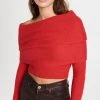 Brand new ⭐ Philosophy Di Lorenzo Serafini Off Shoulder Knit Sweater Red 😀 -Veronica Beard Shop philo406111bb4e 1665091428003 2 0. UX540 . QL90