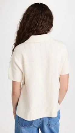 Coupon 💯 3.1 Phillip Lim Lofty Knit Polo Top Ant. White 🎁 -Veronica Beard Shop phlii2440989178 1656602217980 2 0. UX540 . QL90