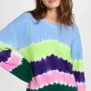 Wholesale 🧨 Prabal Gurung Tie Dye Crewneck Sweater Jade Sky Multi 🎁