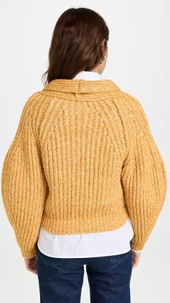 Wholesale 🛒 PushBUTTON Yellow Gem Point Bulky Cardigan 😀 -Veronica Beard Shop pushb30191172fb 1667396282221 2 0. UX540 . QL90