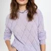 Best deal ⌛ PushBUTTON Violet Net Pullover ✨