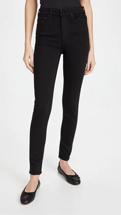 Best reviews of 👍 Rag & Bone Nina High Rise Skinny 👖 Jeans Black 🧨