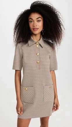 Wholesale 🛒 Rosetta Getty Polo Shift 👗 Dress Multi 😀