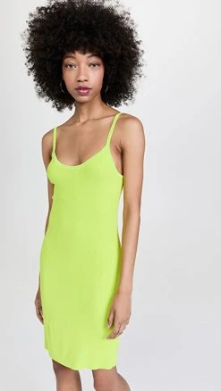 Outlet ⭐ LAPOINTE Lightweight Viscose Mini 👗 Dress Lime 👏