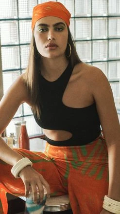 Cheap 🌟 Stella McCartney Compact Knit Top Black 🧨