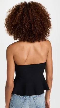 Budget 🎁 Stella McCartney Compact Knit Bustier Top Black ⌛ -Veronica Beard Shop stela219231071b 1660335787758 2 0. UX540 . QL90