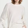 Cheapest 🧨 Tibi Featherweight Cashmere Sweater Ivory ⌛