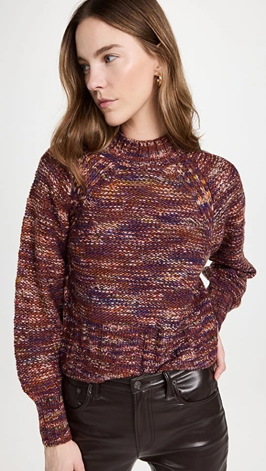 Best Sale ⌛ Veronica Beard Malie Sweater Burgundy ???? 3 Best Sale ⌛ Veronica Beard Malie Sweater Burgundy ????