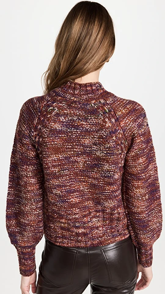 Best Sale ⌛ Veronica Beard Malie Sweater Burgundy ???? 4 Best Sale ⌛ Veronica Beard Malie Sweater Burgundy ???? - Image 2