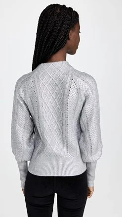 Deals ⌛ Veronica Beard Grady Sweater Silver ⭐ -Veronica Beard Shop vbear3215712208 1666289615325 2 0. UX540 . QL90