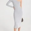 Buy 😉 Victoria Beckham Metallic One Shoulder Midi 👗 Dress Silver 🌟 -Veronica Beard Shop vbedb3029012208 1670270200094 2 0. UX540 . QL90